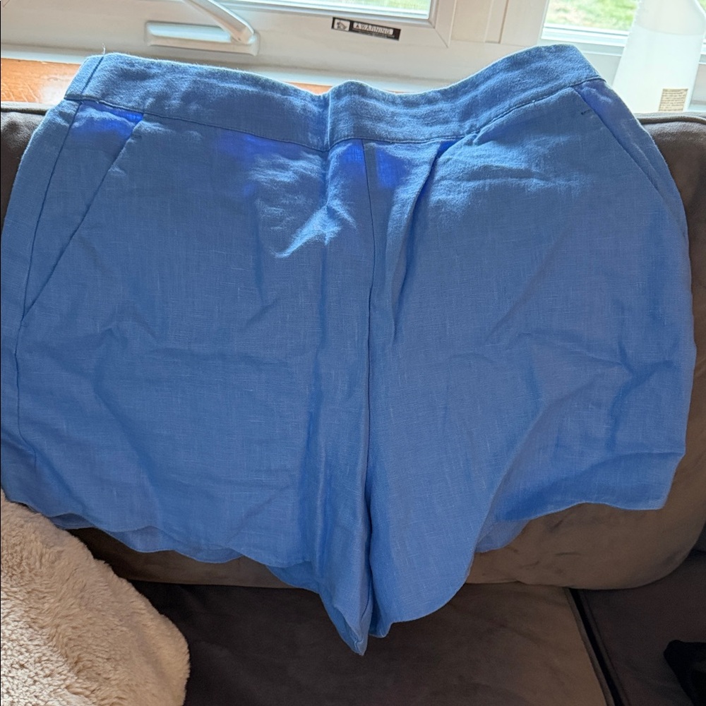 Abercrombie & Fitch High Waist Blue Shorts